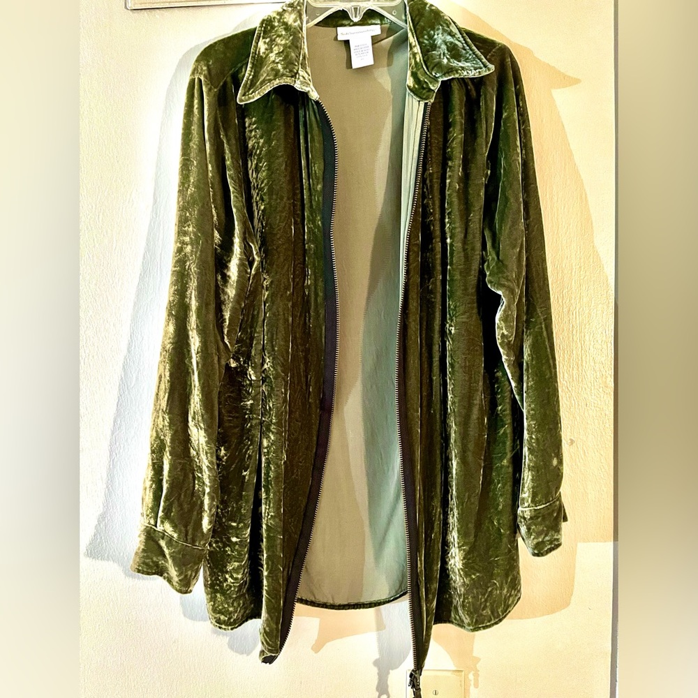 Soft Surroundings Velvet Jacket